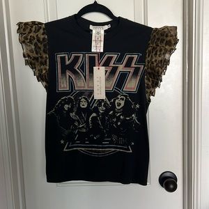 Alice + Olivia Small KISS Band T-Shirt new with tags!!!!